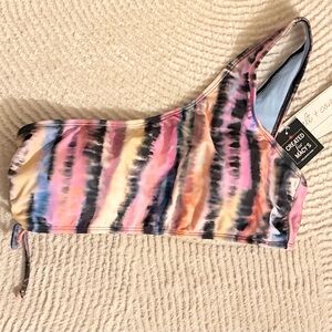 Cove Multicolor One Shoulder Swim One Piece